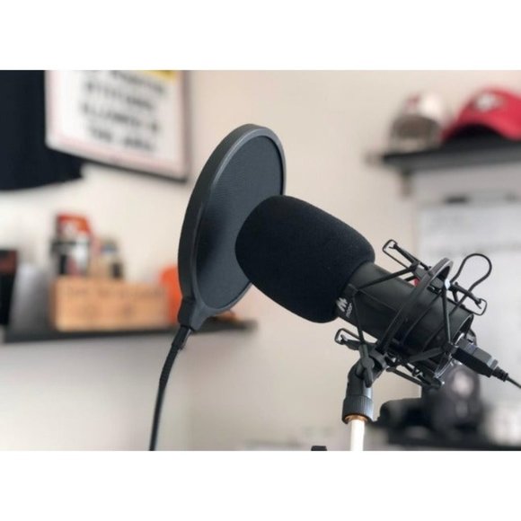 USB Microphone,  192KHZ/24Bit Plug & Play PC Computer Podcast Condenser - Picture 1 of 3